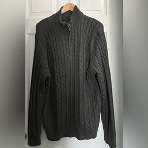 NWOT Denver Hayes Mens Cable Knit 🧶 Sweater w/ Zipper at Neck!!